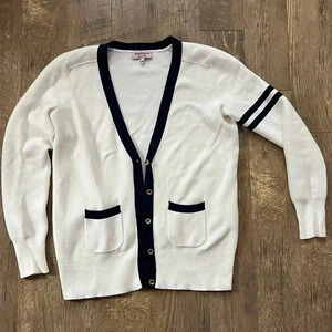 Juicy couture white tennis cardigan
